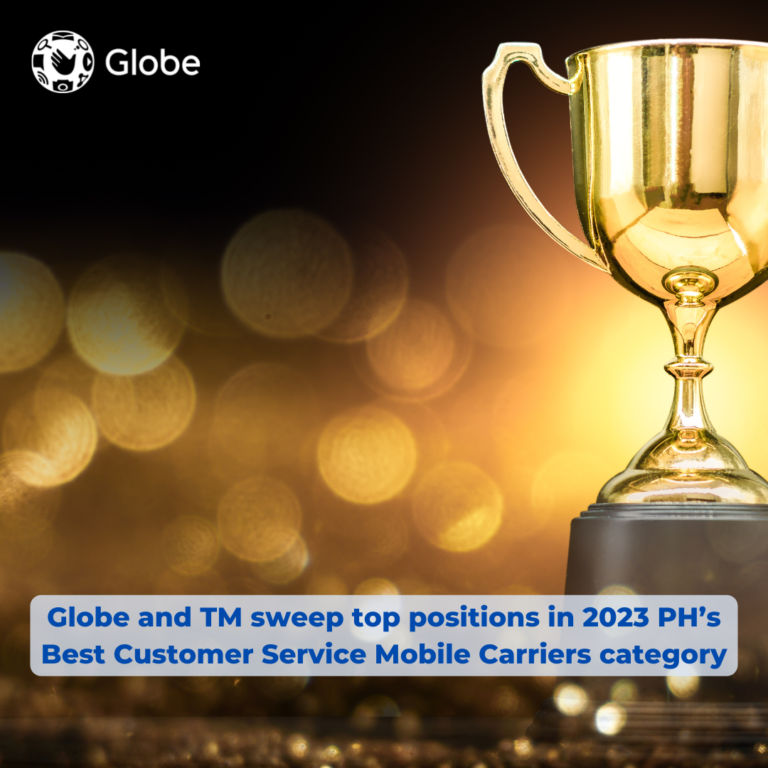 Globe and TM sweep top positions in 2023 PH’s Best Customer Service Mobile Carriers category